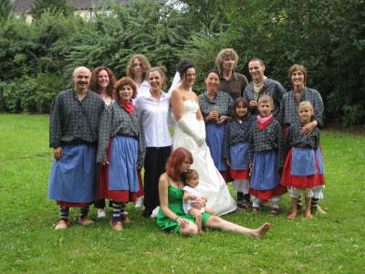 Gruppenbild mit Braut